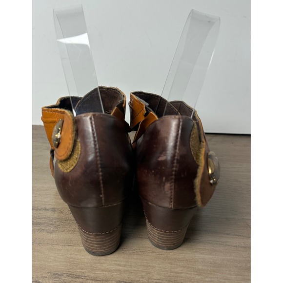 L'Artiste Wondrous Spring Step Plumeria Women's 5 Brown Leather Slip On Shoes - Picture 6 of 12